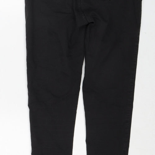 Dorothy Perkins Womens Black Cotton Jegging Jeans Size 8 Regular Zip