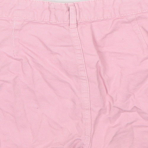 TALLY WEiJL Womens Pink Cotton Cargo Shorts Size 8 Regular Zip