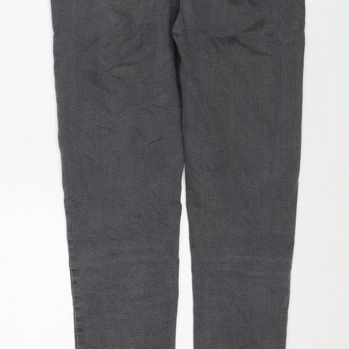 Marks and Spencer Womens Grey Cotton Jegging Jeans Size 10 Regular Zip
