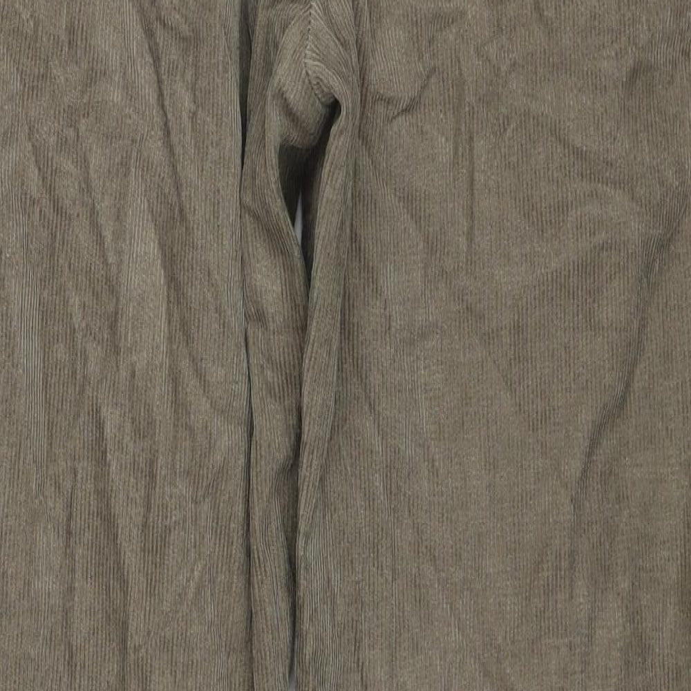 EWM Mens Beige Cotton Trousers Size 34 in L29 in Regular Zip