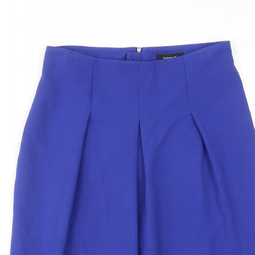 Autograph Womens Blue Polyester Tulip Skirt Size 8 Zip