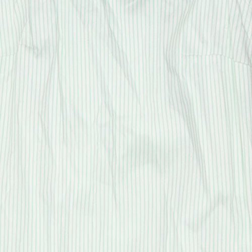 Bonmarché Womens Green Striped Cotton Tank Dress Size 10 V-Neck Pullover