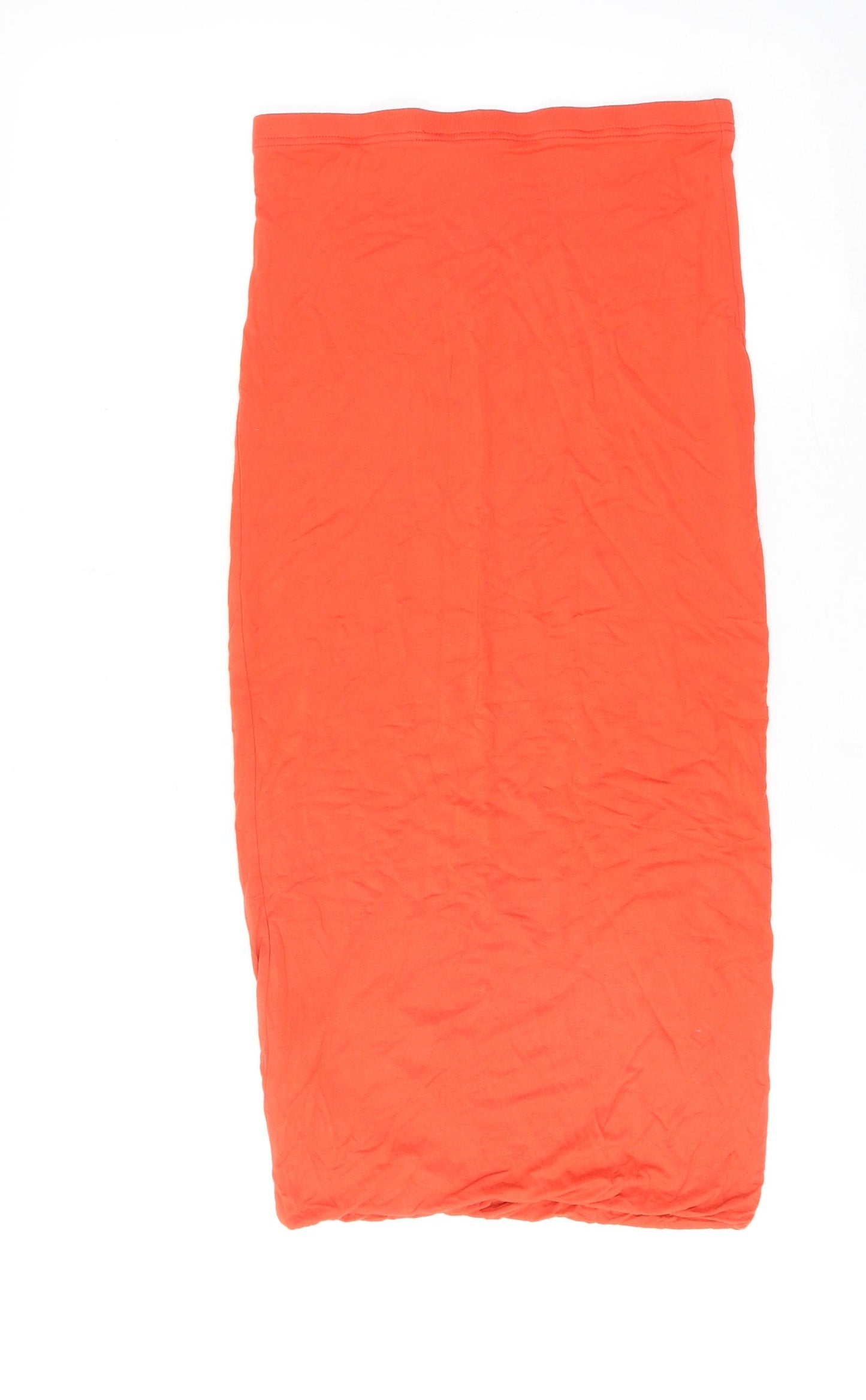 Topshop Womens Orange Viscose Bandage Skirt Size 10