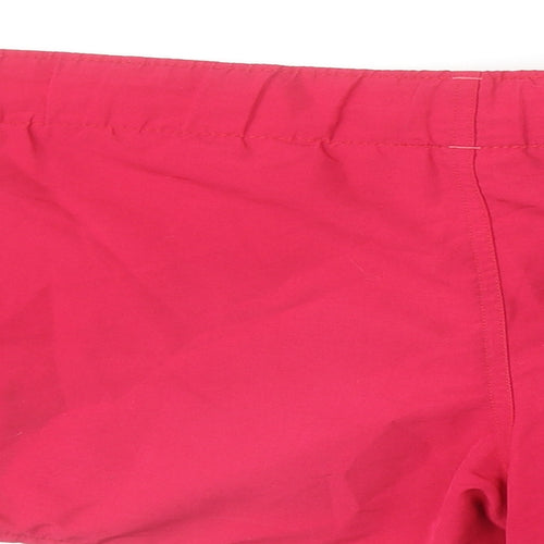 DECATHLON Womens Pink Polyester Hot Pants Shorts Size 12 Regular Drawstring