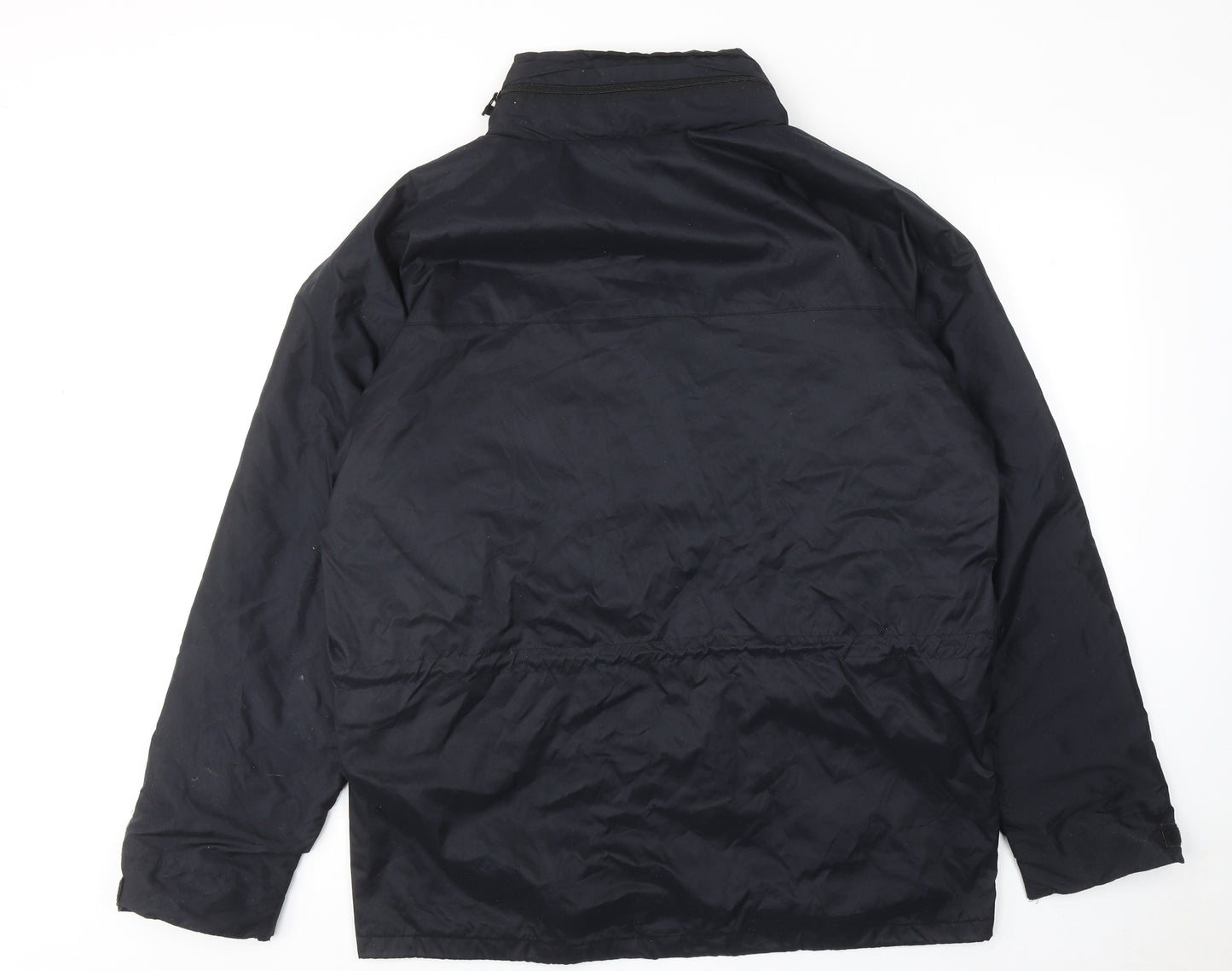Himalaya Mens Black Windbreaker Jacket Size XL Zip