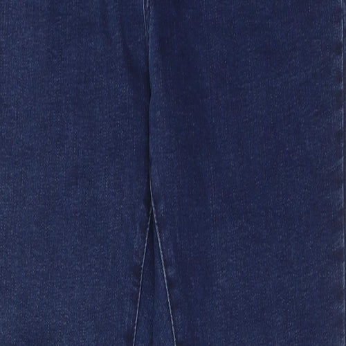 NEXT Womens Blue Cotton Skinny Jeans Size 10 Regular Zip