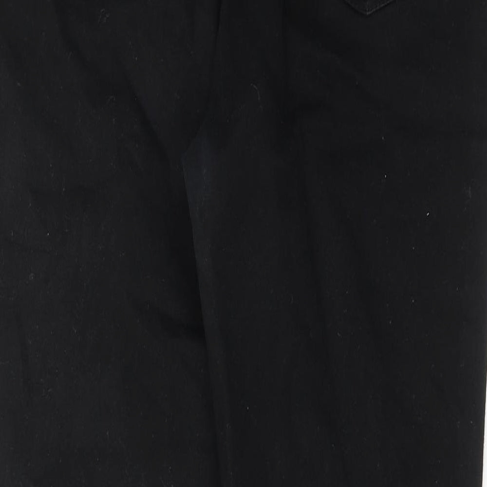 Dunnes Stores Womens Black Cotton Skinny Jeans Size 10 Regular Zip
