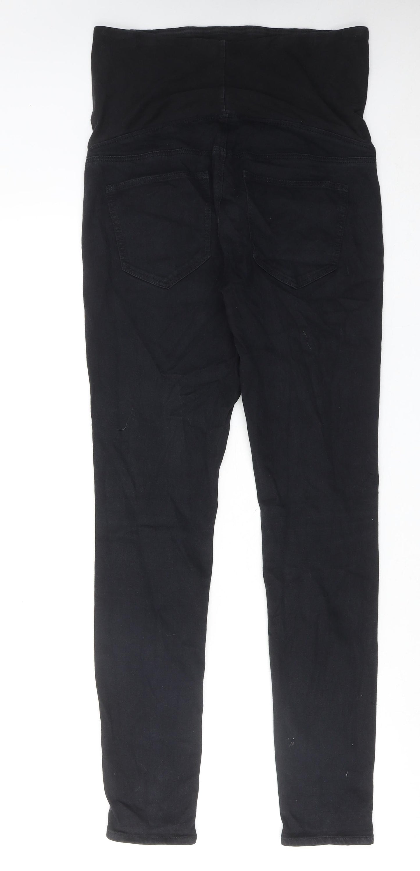 H&M Womens Black Cotton Jegging Jeans Size 12 Regular