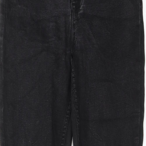 New Look Womens Black Cotton Skinny Jeans Size 10 Regular Zip