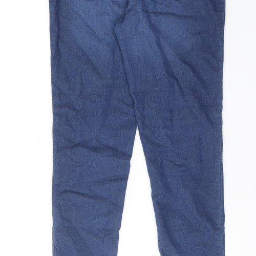 Lands' End Girls Blue Cotton Jegging Jeans Size 14 Years Regular Pullover - Splatter Detail