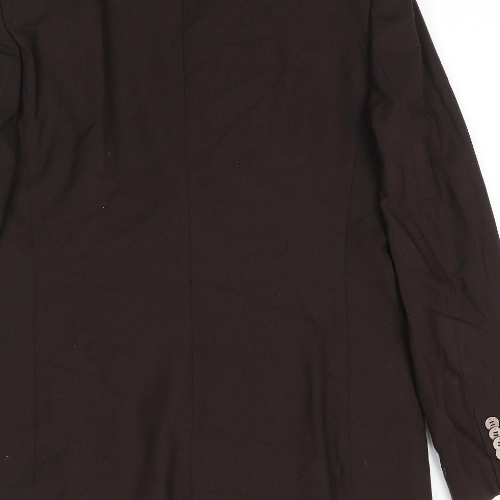 Per Una Womens Brown Wool Jacket Suit Jacket Size 16