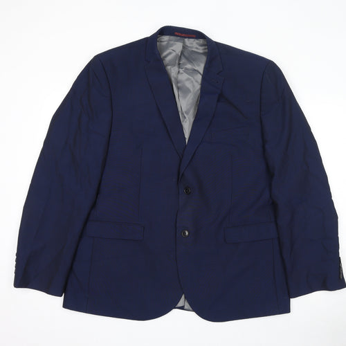 NEXT Mens Blue Wool Jacket Blazer Size 46 Regular