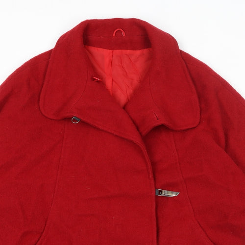 Miss Smith Womens Red Jacket Size 14 Magnetic