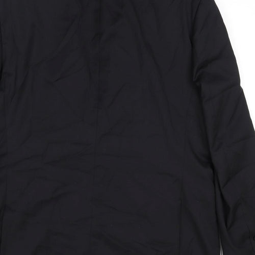 ALEXANDRE OF ENGLAND Mens Black Wool Jacket Suit Jacket Size 46 Regular