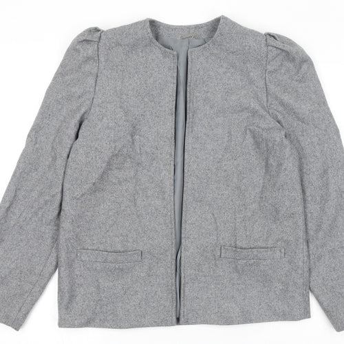Topshop Womens Grey Jacket Size 10