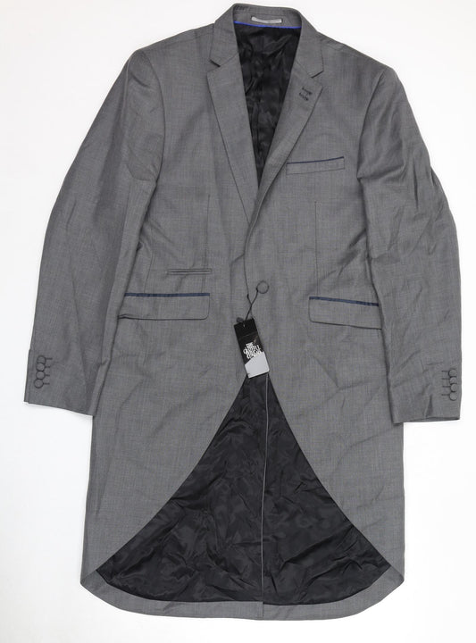 The Grateful Thread Mens Grey Polyester Jacket Suit Jacket Size 42 Regular