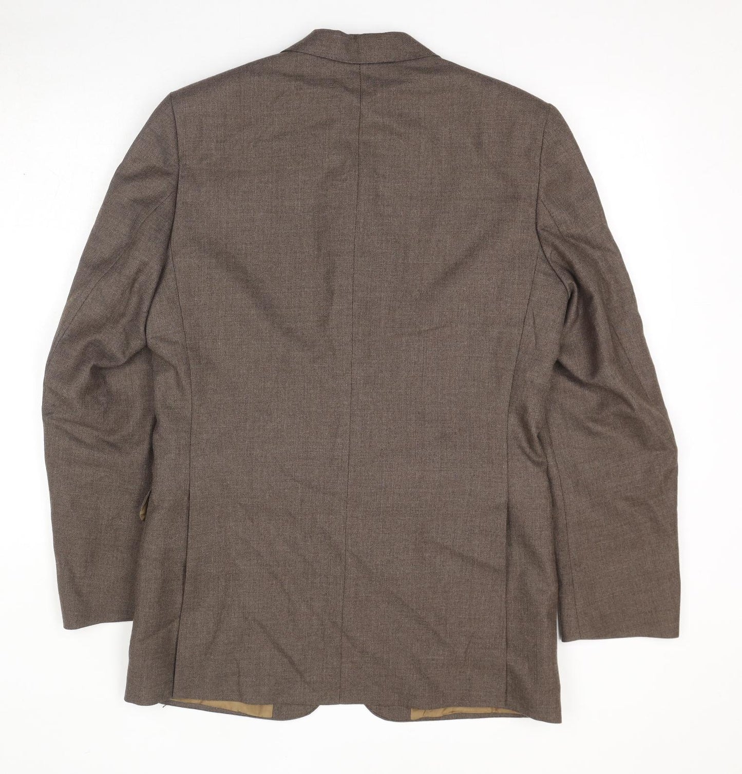 Guards Mens Brown Polyester Jacket Blazer Size 40 Regular