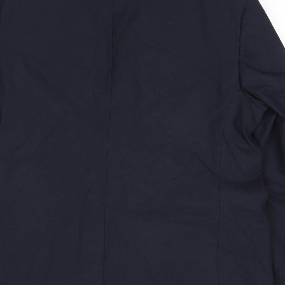 Autograph Mens Blue Polyester Jacket Suit Jacket Size 42 Regular