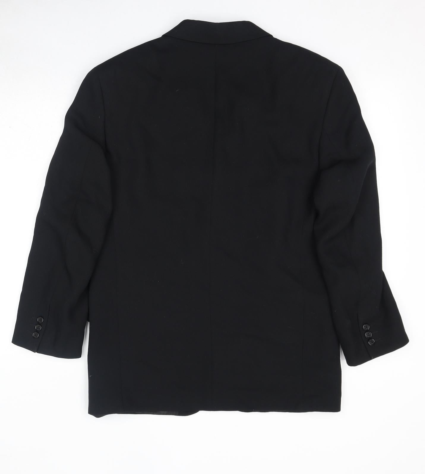 Maitland Mens Black Polyester Jacket Suit Jacket Size 38 Regular