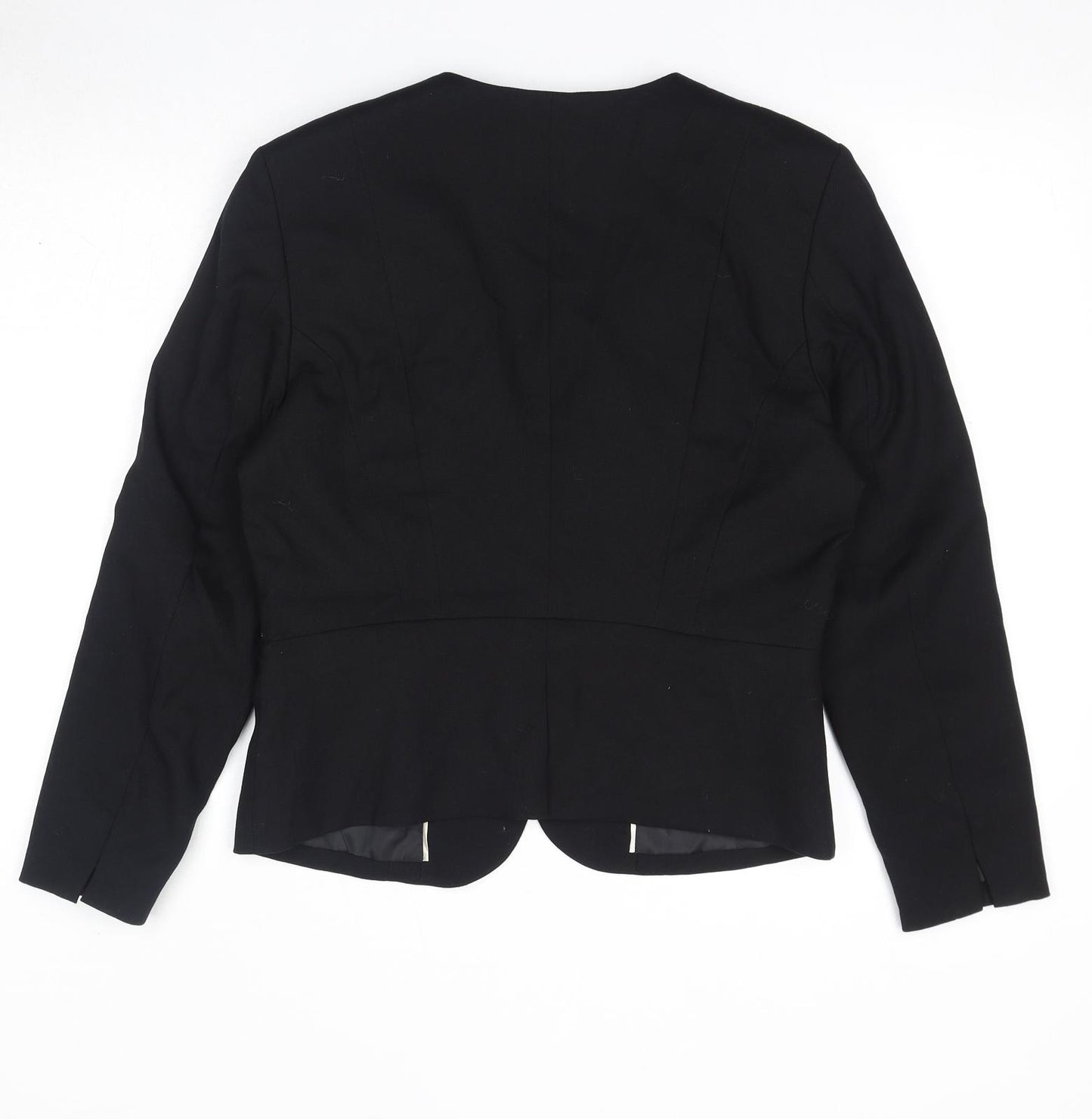 H&M Womens Black Jacket Blazer Size 14