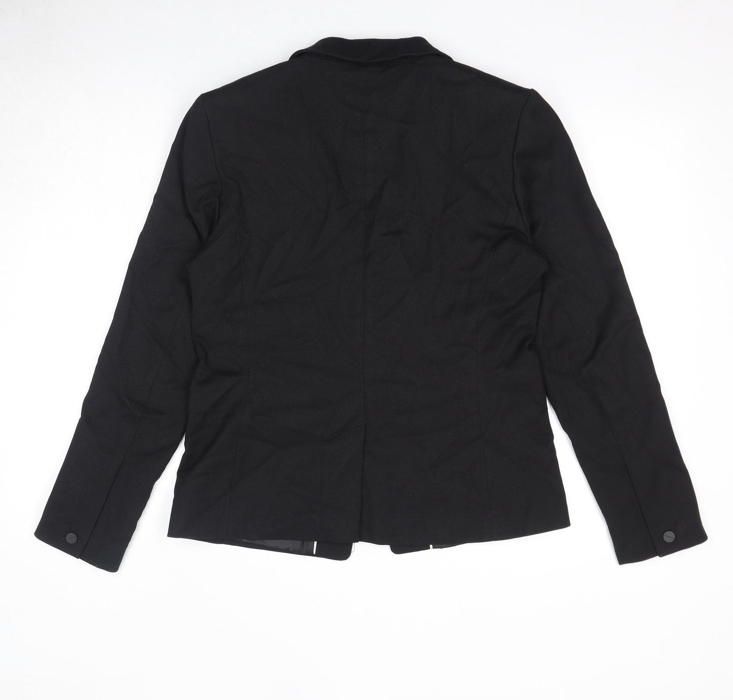 NEXT Womens Black Jacket Blazer Size 14 Button