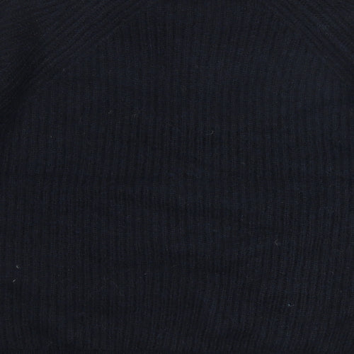 Marks and Spencer Womens Blue Collared Acrylic Pullover Jumper Size M