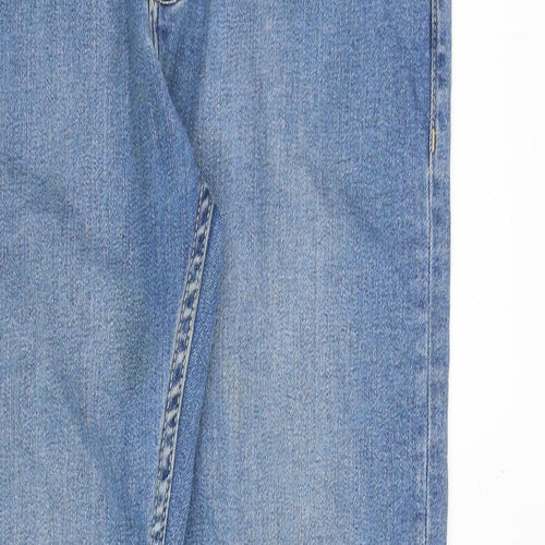 Topman Mens Blue Cotton Skinny Jeans Size 32 in Slim Button