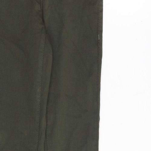 Topshop Womens Green Cotton Skinny Jeans Size 25 in Slim Zip