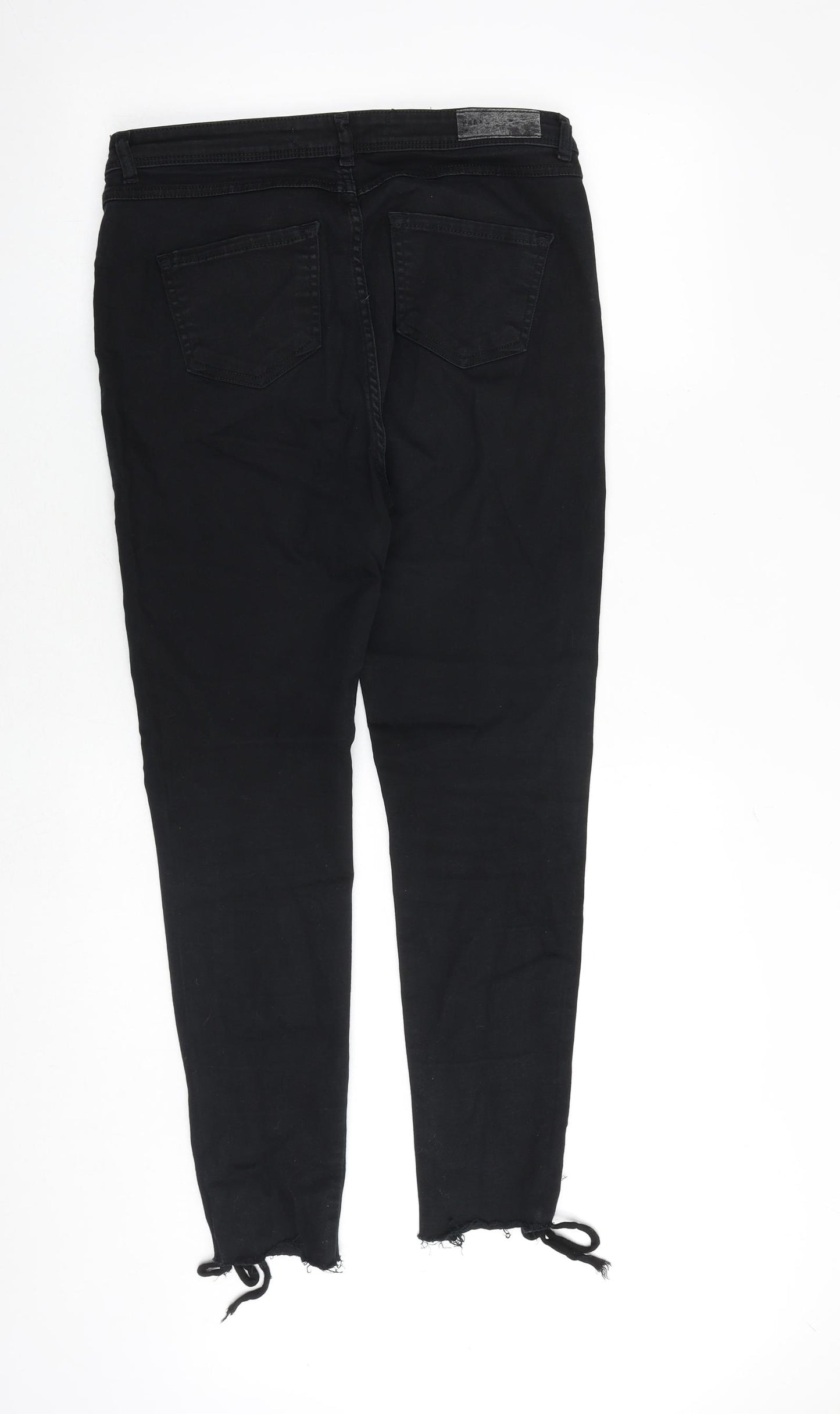 Paper + Stitch Womens Black Cotton Skinny Jeans Size 32 in Regular Zip
