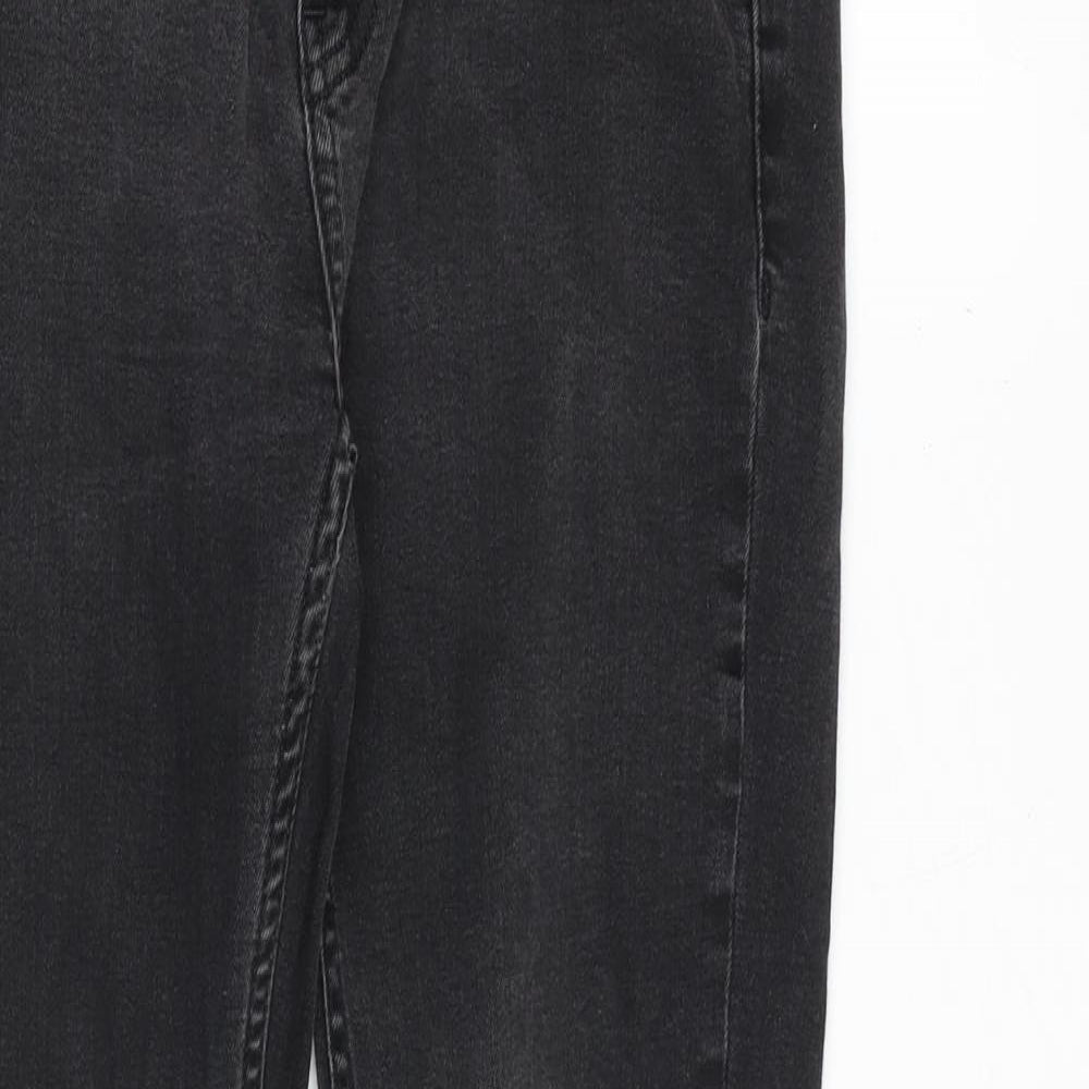 Topman Womens Grey Cotton Skinny Jeans Size 30 in Slim Zip