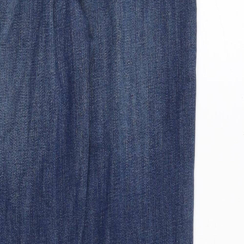 Banana Republic Womens Blue Cotton Skinny Jeans Size 8 Slim Zip