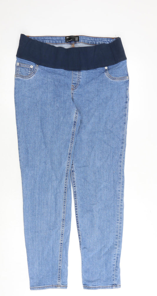 ASOS Womens Blue Cotton Skinny Jeans Size 12 Regular