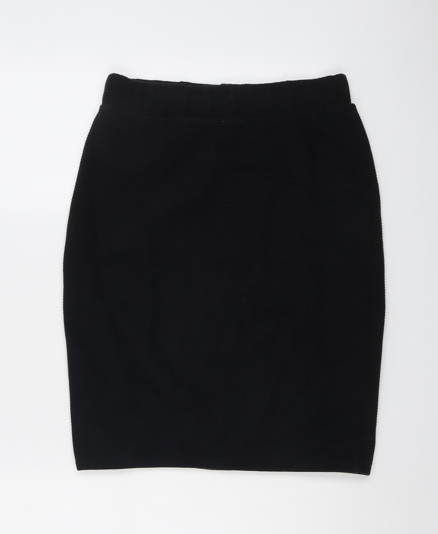 NEXT Womens Black Cotton Bandage Skirt Size 10