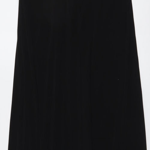 En Focus Womens Black Colourblock Polyester A-Line Size 10 Halter Pullover