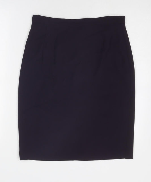 Betty Barclay Womens Purple Polyester Straight & Pencil Skirt Size 10 Zip