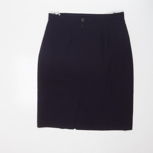Betty Barclay Womens Purple Polyester Straight & Pencil Skirt Size 10 Zip