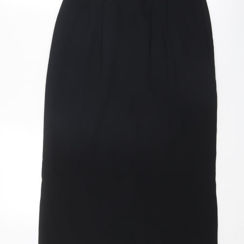 Boden Womens Black Polyester Straight & Pencil Skirt Size 8 Zip