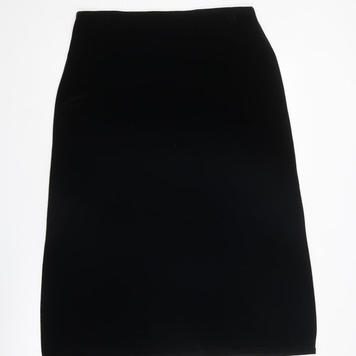 Citrus England Womens Black Polyester A-Line Skirt Size 34 in