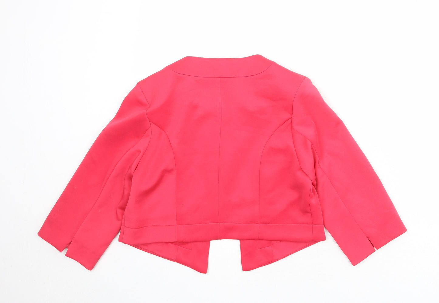 Klass Womens Pink Polyester Jacket Blazer Size 10 - Open