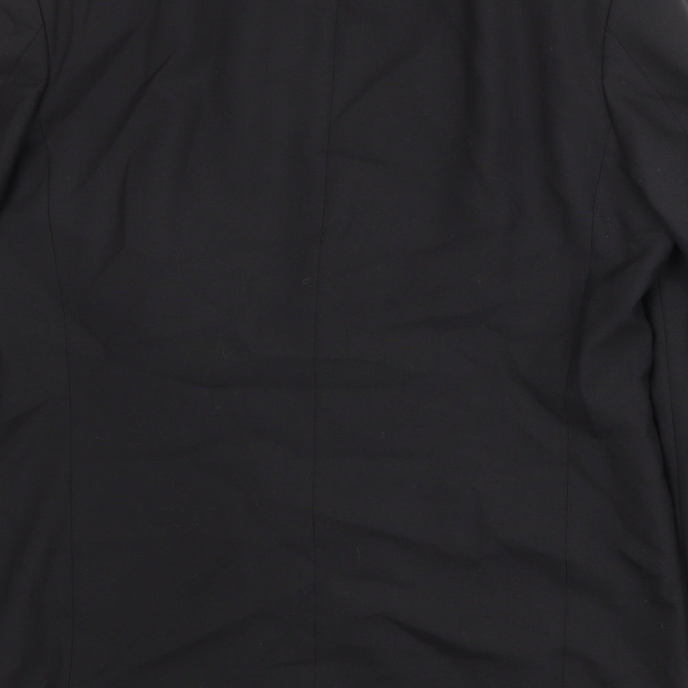 St Michael Mens Black Polyester Tuxedo Suit Jacket Size 42 Regular
