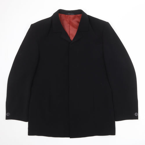 Device Mens Black Polyester Jacket Blazer Size 40 Regular - Open