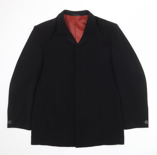 Device Mens Black Polyester Jacket Blazer Size 40 Regular - Open