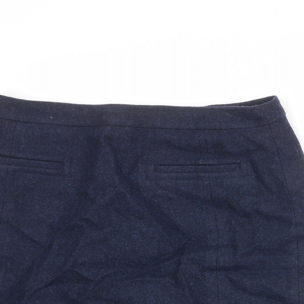 Hobbs Womens Blue Polyester Bandage Skirt Size 14 Zip