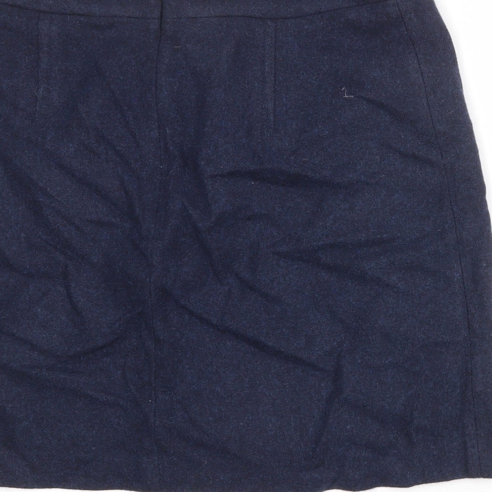 Hobbs Womens Blue Polyester Bandage Skirt Size 14 Zip