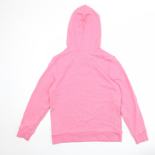 Marks and Spencer Womens Pink Polyester Pullover Hoodie Size 10 Pullover