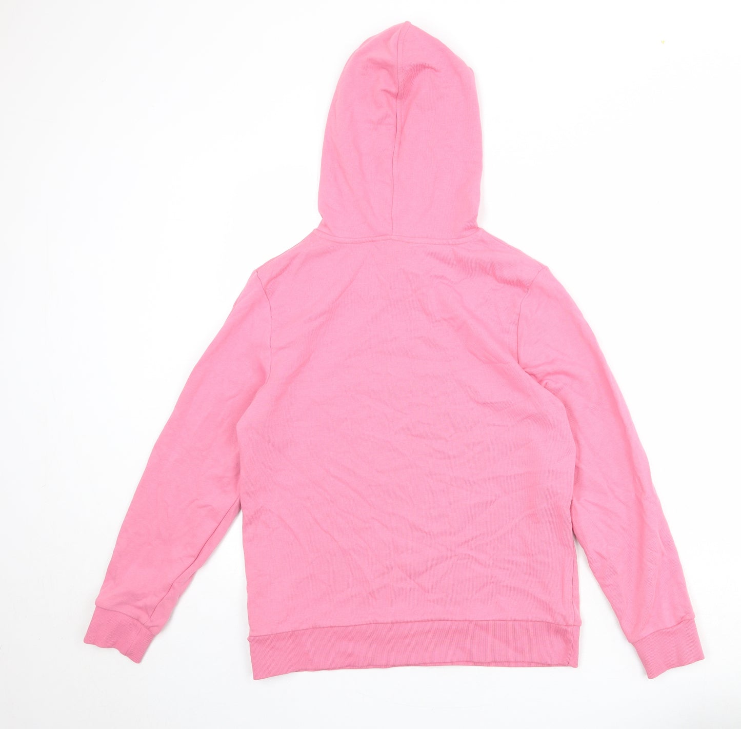 Marks and Spencer Womens Pink Polyester Pullover Hoodie Size 10 Pullover