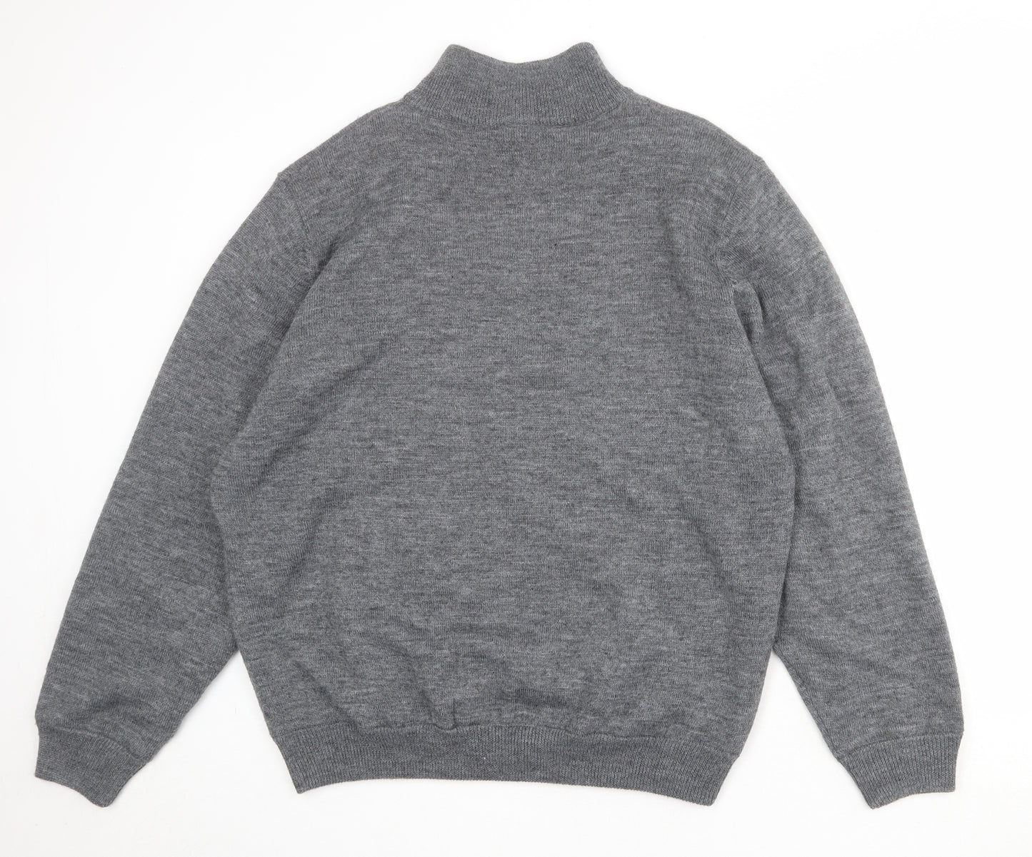 Cutter & Buck Mens Grey Wool Pullover Sweatshirt Size L