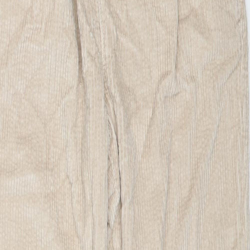 Marks and Spencer Boys Beige Cotton Jogger Trousers Size 13-14 Years Regular Drawstring