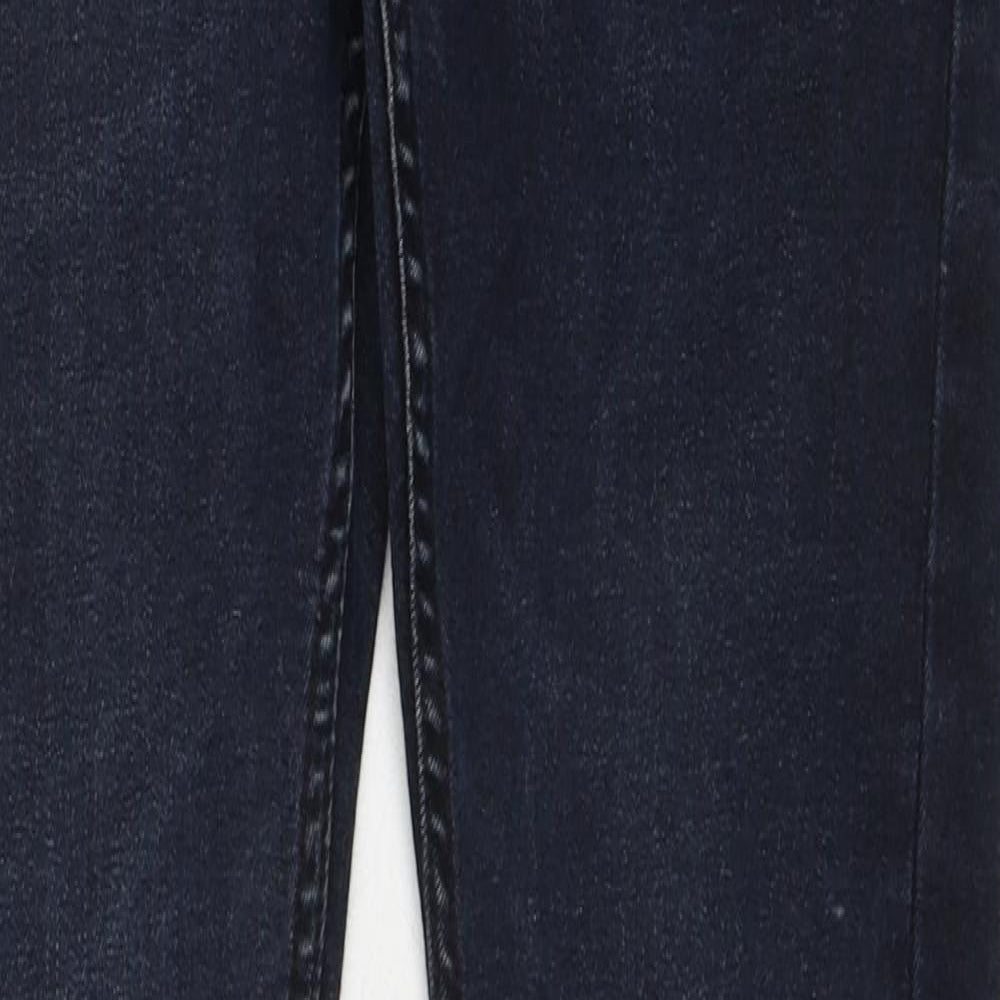 Topman Mens Blue Cotton Skinny Jeans Size 30 in L30 in Regular Zip