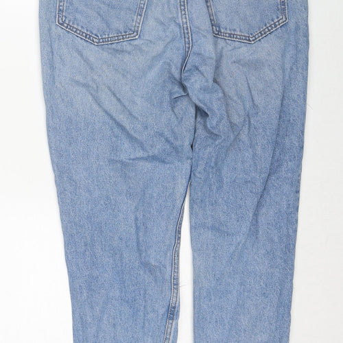 Divided by H&M Womens Blue Cotton Mom Jeans Size 10 Regular Zip